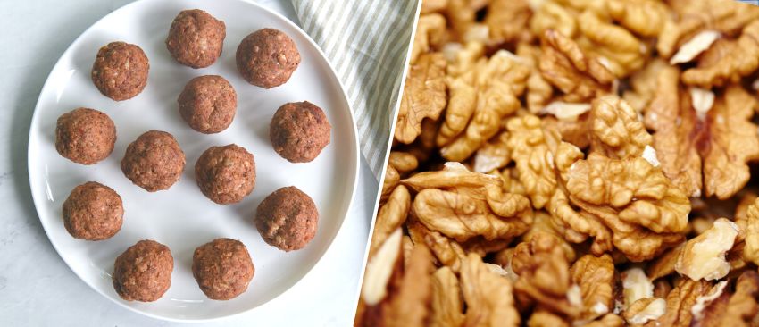 Chiftelute vegane cu miez de nuca